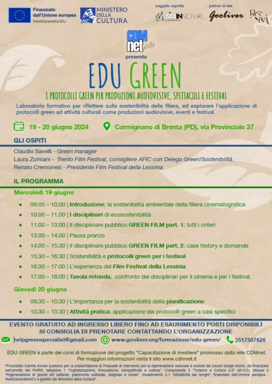 EDU GREEN 19-20 giugno 2024